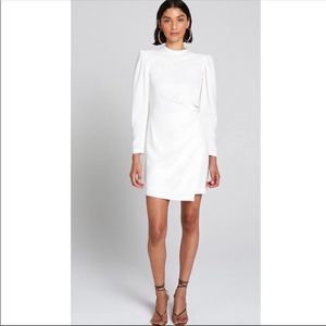 ALC Jane Mini Dress Long Sleeve White 2
